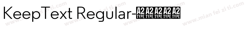 KeepText Regular字体转换